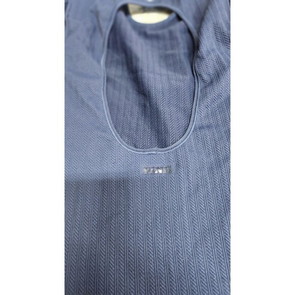 Victoria's Secret Women's Small Blue Soft Seamless Cable Long-Sleeve Top NWT - Picture 8 of 8